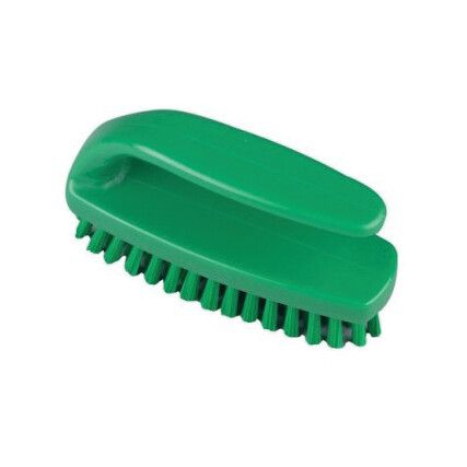 102mm Prof' Med' Poly' Nail Brush Grippy Green