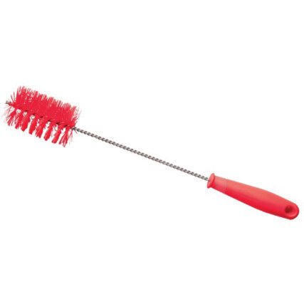 50mm Prem Med' Poly' Stainless Steel Tube Brush Red