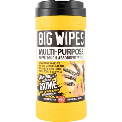 4x4 Multi-Purpose Wipes - Pack of 80