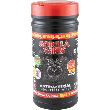 GORILLA WIPE ORIGINAL ANTI BAC MAX 20 x 30cm (PK-100)