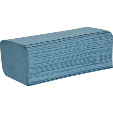 1-Ply V Fold Hand Towel, Blue (CS-3510)