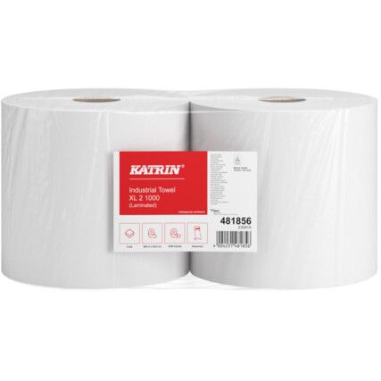 Industrial Wipes Roll, Extra Large,  2-Ply, White (CS-2)