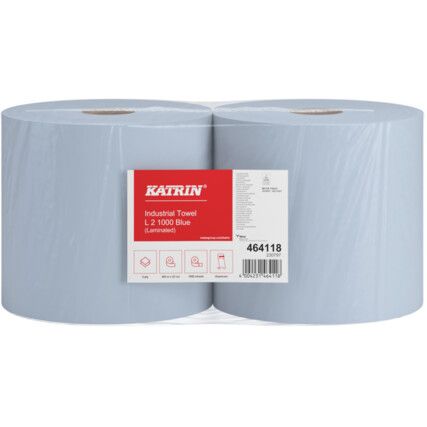 Industrial Wipes Roll, Large, 2-Ply BLUE (CS-2)