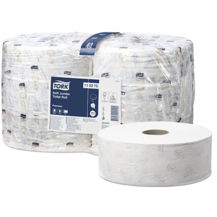 Premium Jumbo Roll 2 ply (Pack Of 6)