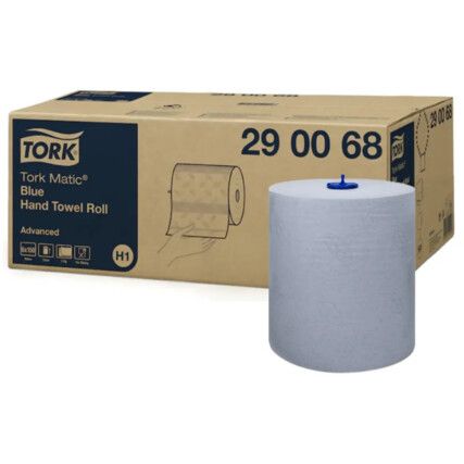 290068 Matic® Advanced Soft Blue Hand Towel Rolls (PK-6)