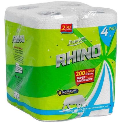 Kitchen Roll, White, 2 Ply, 24 Rolls