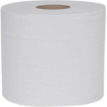 Centrefeed Wiper Roll, White, 2 Ply, 2 Rolls