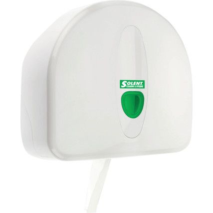 White Jumbo Toilet Roll Dispenser