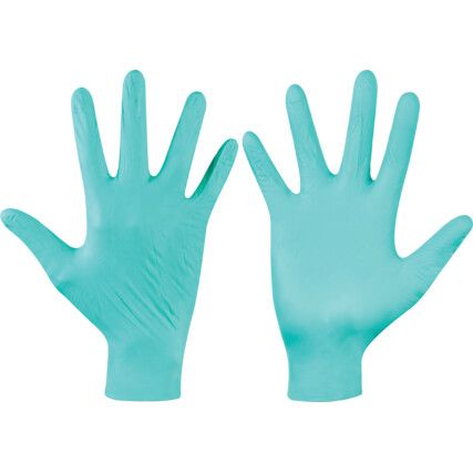 25-101 Microflex NeoTouch Disposable Gloves, Green, Neoprene, 5.1mil Thickness, Powder Free, Size 7.5-8, Pack of 100