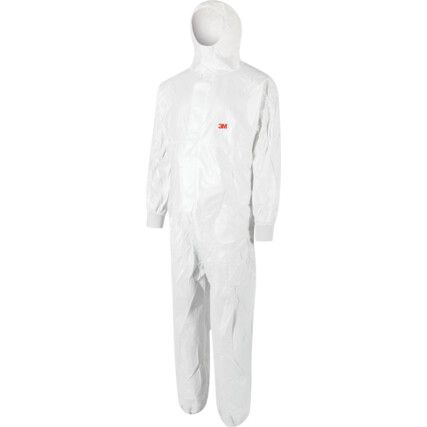 4540+, Chemical Protective Coveralls, Disposable, Type 5/6, Blue/White, Laminates, Zipper Closure, Chest 36-39", M