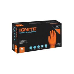 Ignite® Powder-Free Nitrile Gloves, Orange thumbnail-0