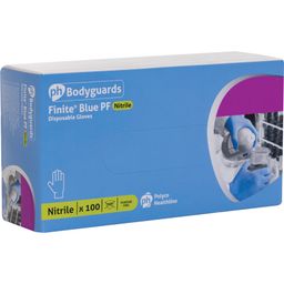 Finite® PF Disposable Blue Nitrile Gloves, Pack of 100 thumbnail-4