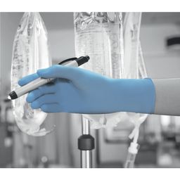 Disposable Gloves, Blue Nitrile, For General Industrial Use (Pk-100) thumbnail-2